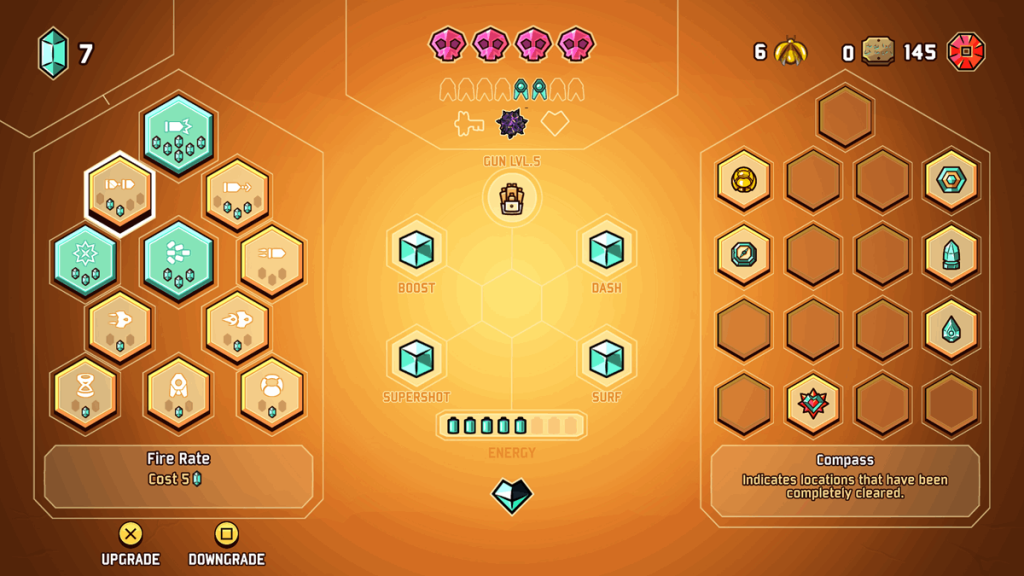 Reset your upgrades at any point!